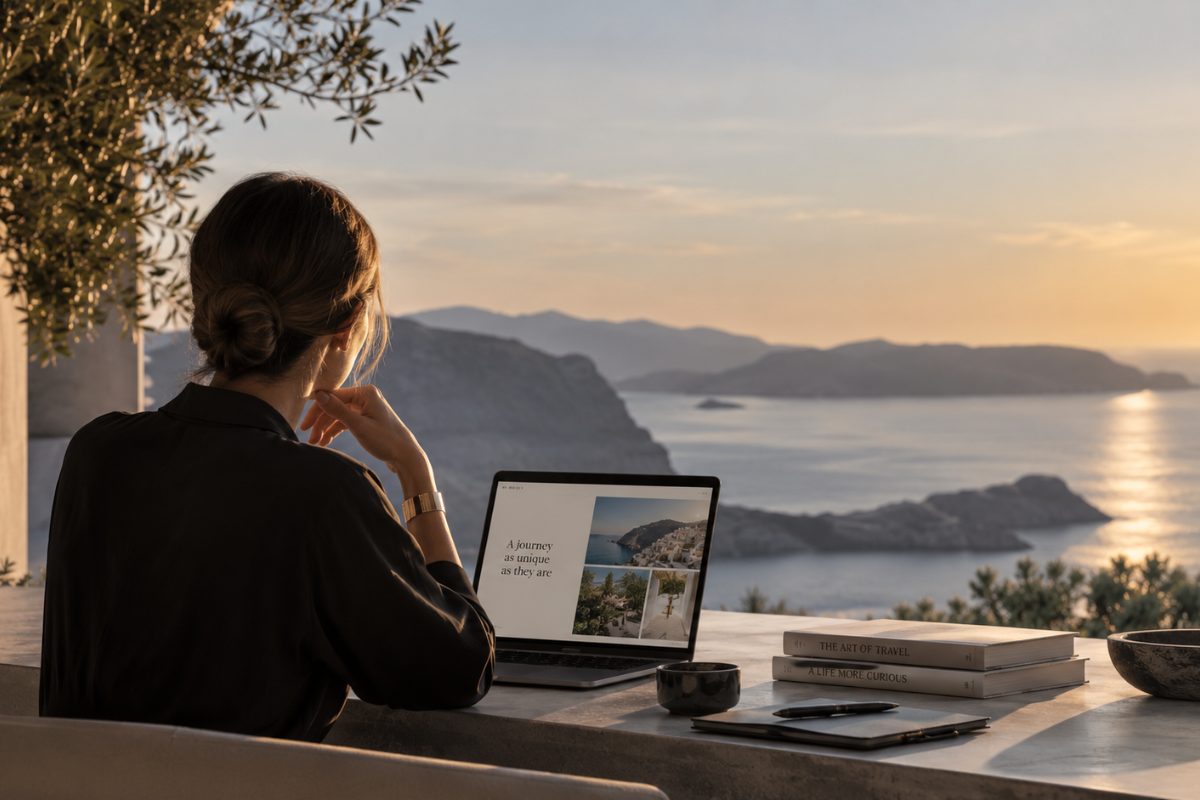 AI supporting a luxury travel professional in bespoke journey creation